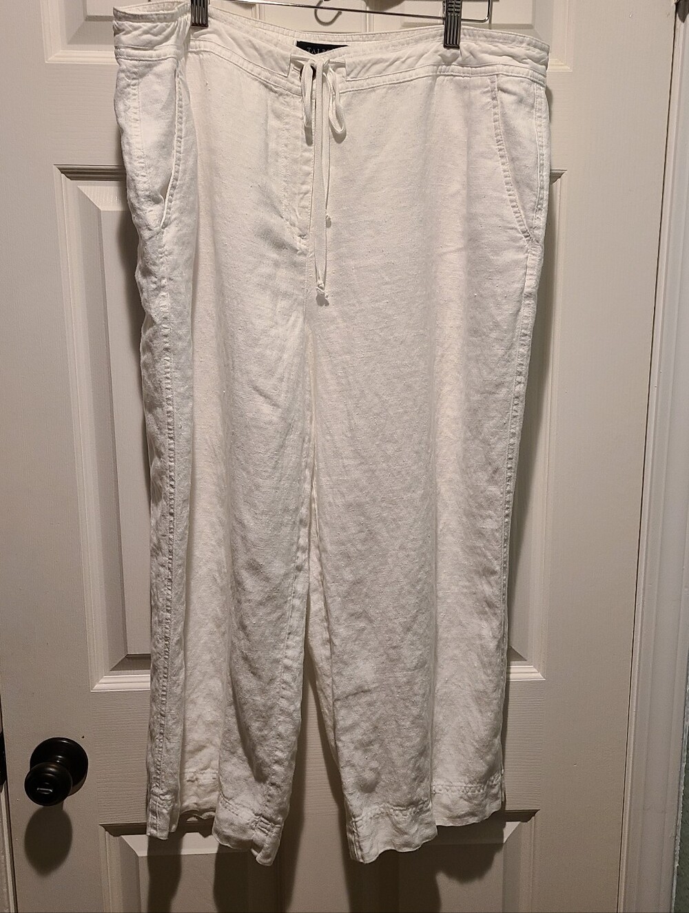 100% Linen Cropped Pants